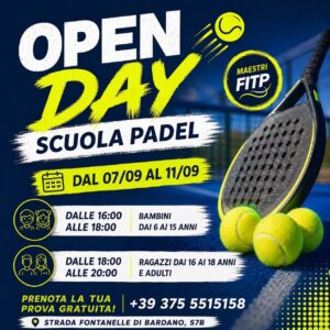 Open Day scuola Padel